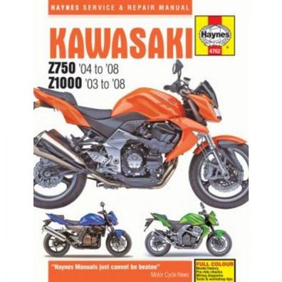 Kawasaki Motorrad Z750 und Z1000 (2003-2008) Reparaturanleitung Haynes