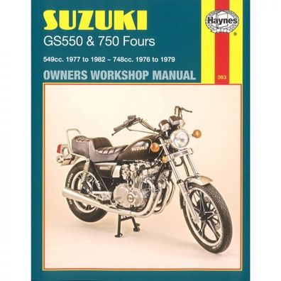 Suzuki Motorrad GS550 750 Fours 1976-1982 Reparaturanleitung Haynes