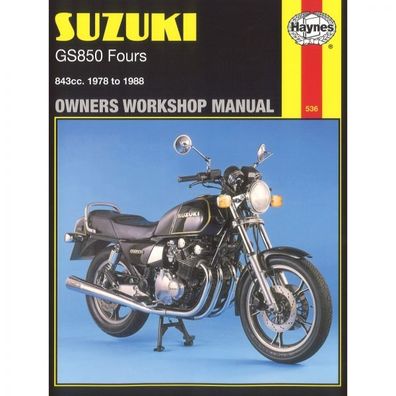 Suzuki Motorrad GS850 Fours (1978-1988) Reparaturanleitung Haynes