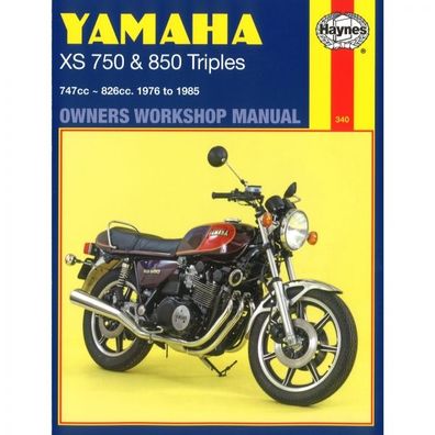 Yamaha Motorrad XS 750 und 850 Triples (1976-1985) Reparaturanleitung Haynes