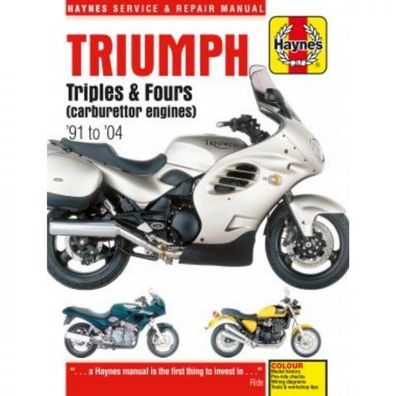 Triumph Motorrad Triples und Fours (1991-2004) Reparaturanleitung Haynes