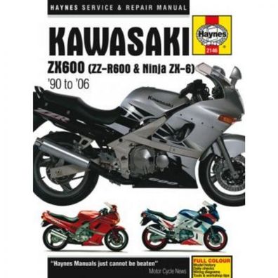 Kawasaki Motorrad ZX600 ZZ-R600 Ninja ZX-6 1990-2006 Reparaturanleitung Haynes