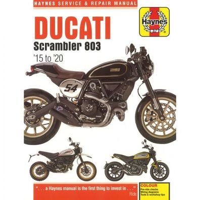 Ducati Motorrad Scrambler 803 (2015-2020) Reparaturanleitung Haynes