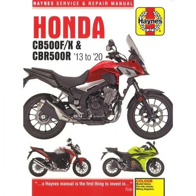 Honda Motorrad CB500F/X CBR500R (2013-2020) Reparaturanleitung Haynes