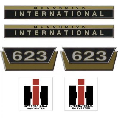IHC International 623 Gold Klein - Traktor Schlepper Aufkleber Klebefolie