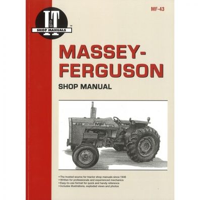 Massey Ferguson MF255 MF265 MF270 MF275 MF290 Traktor Reparaturanleitung I&T