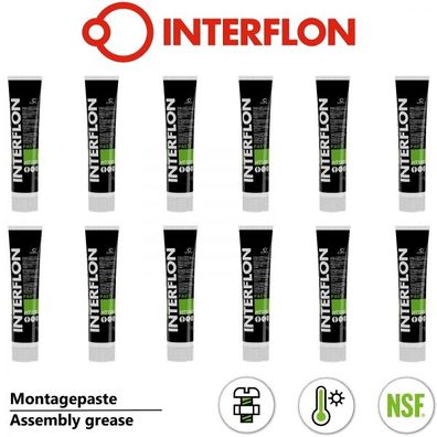 Interflon Paste HT 1200 12x 150 ml Tube Hochtemperatur Montagepaste MicPol