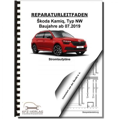 SKODA Kamiq Typ NW ab 2019 Schaltplan Stromlaufplan Verkabelung Elektrik Pläne