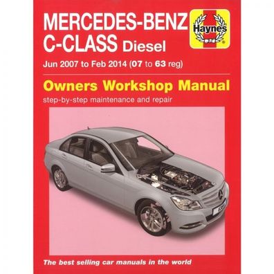 Mercedes-Benz C-Klasse 06.2007-02.2014 CDI Diesel Reparaturanleitung Haynes