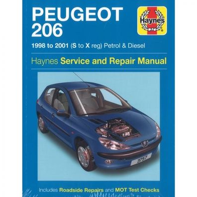 Peugeot 206 1998-2001 Benzin Diesel Reparaturanleitung Haynes