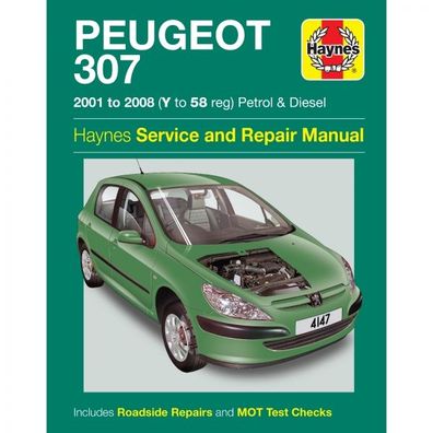 Peugeot 307 2001-2008 Benzin Diesel Reparaturanleitung Haynes