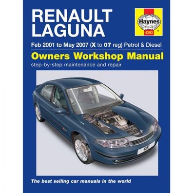 Renault Laguna 02.2001-05.2007 Benzin Diesel Reparaturanleitung Haynes