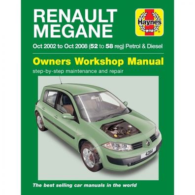 Renault Megane 10.2002-10.2008 Benzin Diesel Reparaturanleitung Haynes