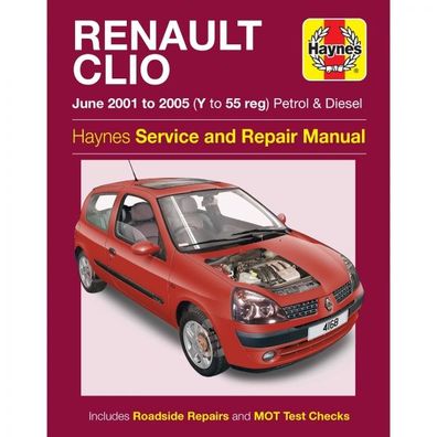 Renault Clio 06.2001-2005 Benzin Diesel Reparaturanleitung Haynes