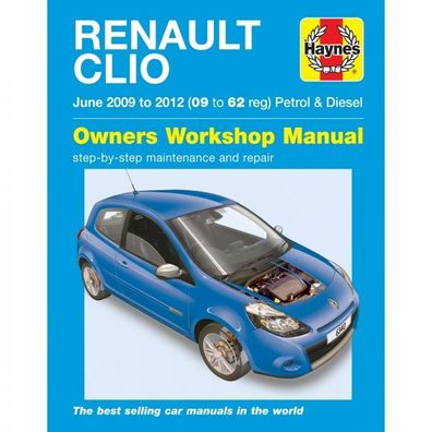 Renault Clio 06.2009-2012 Benzin Diesel Reparaturanleitung Haynes