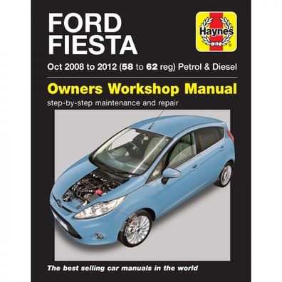 Ford Fiesta 2008-2012 Benzin Petrol Diesel Reparaturanleitung Haynes