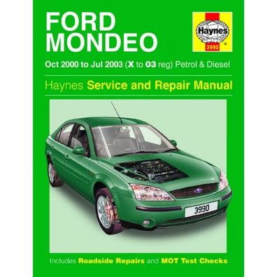 Ford Mondeo 2000-2003 Benzin Petrol Diesel Reparaturanleitung Haynes