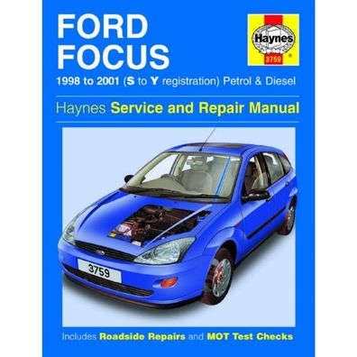 Ford Focus 1998-2001 Benzin Petrol Diesel Reparaturanleitung Haynes