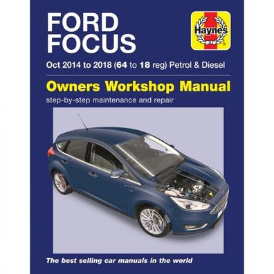 Ford Focus 2014-2018 Benzin Petrol Diesel Reparaturanleitung Haynes