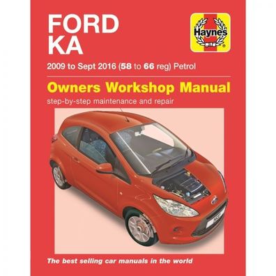 Ford Ka 2009-2016 Benzin Petrol Motor 1.2l Reparaturanleitung Haynes