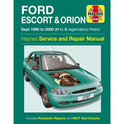 Ford Escort Orion 1990-2000 Benzin Petrol Reparaturanleitung Haynes