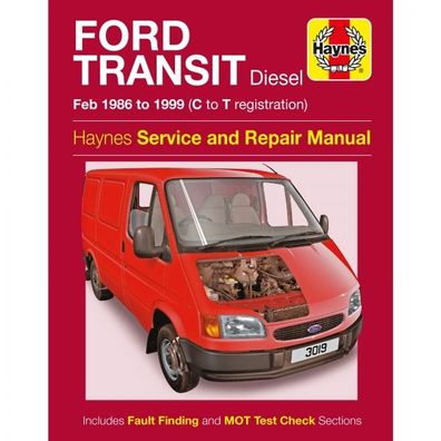 Ford Transit 1986-1999 Diesel Transporter Reparaturanleitung Haynes