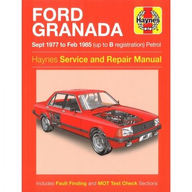Ford Granada 1977-1985 Benzin Petrol Reparaturanleitung Haynes