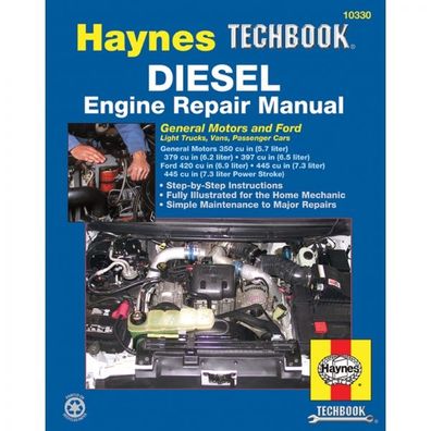 Diesel Engine Repair Manual General Motor Ford Trucks Vans Auto Techbook Haynes