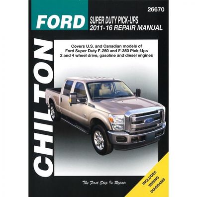 Ford Super Duty Pickup 2011-2016 F250 F350 Diesel Gas Reparaturanleitung Chilton