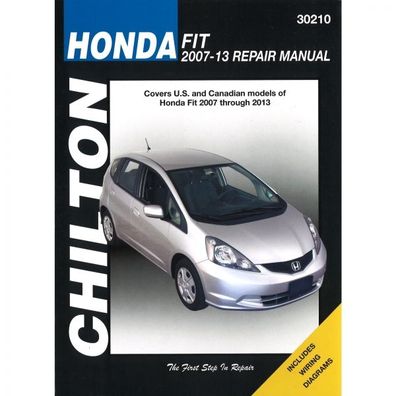 Honda Fit 2007-2013 USA US Kanada Canada Import Reparaturanleitung Chilton