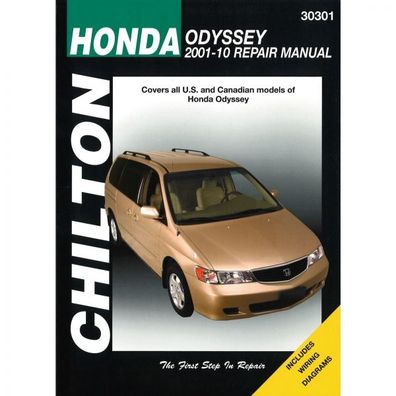 Honda Odyssey 2001-2010 USA US Kanada Import Reparaturanleitung Chilton