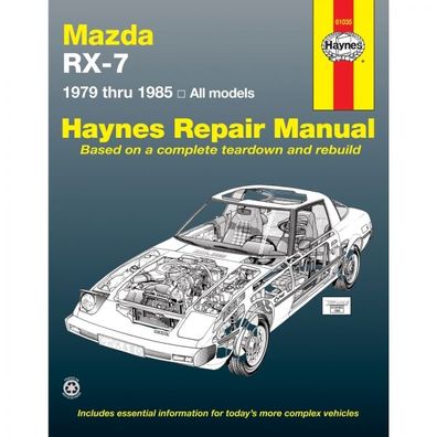 Mazda RX-7 GSL-SE (1979-1985) GS GSL Sportwagen Coupe Reparaturanleitung Haynes