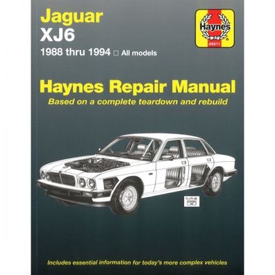 Jaguar XJ6 Vanden Plas Sovereign 1988-1994 Import Reparaturanleitung Haynes