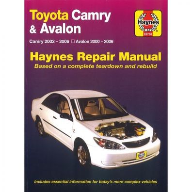 Toyota Camry ACV36R MCV36R Avalon MCX10 Reparaturanleitung Haynes
