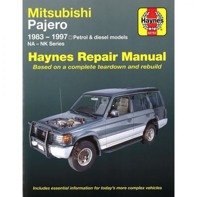 Mitsubishi Pajero 1983-1997 Benzin Diesel NA NK Import Reparaturanleitung Haynes