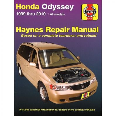 Honda Odyssey 1999-2010 Reparaturanleitung Haynes