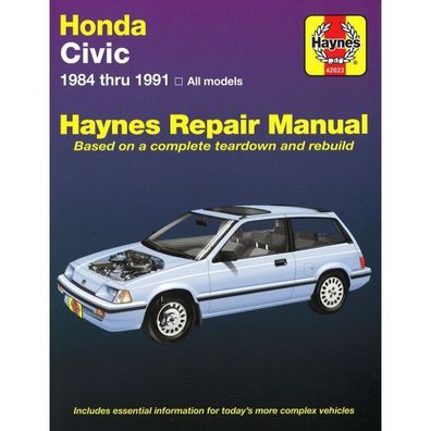 Honda Civic 1984-1991 Reparaturanleitung Haynes