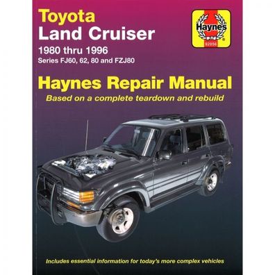 Toyota Land Cruiser (1980-1996) FJ60 62 80 FZJ80 Reparaturanleitung Haynes