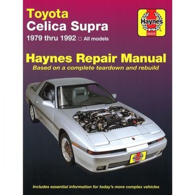 Toyota Celica Supra 1979-1992 Reparaturanleitung Werkstatthandbuch Haynes