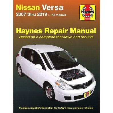 Nissan Versa 2007-2019 Reparaturanleitung Werkstatthandbuch Haynes