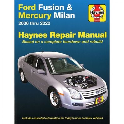 Ford Fusion Mercury Milan 2006-2020 Reparaturanleitung Werkstatthandbuch Haynes
