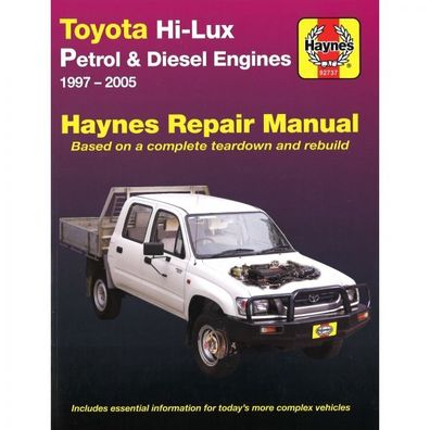 Toyota Hi-Lux 1997-2005 Reparaturanleitung Werkstatthandbuch Haynes
