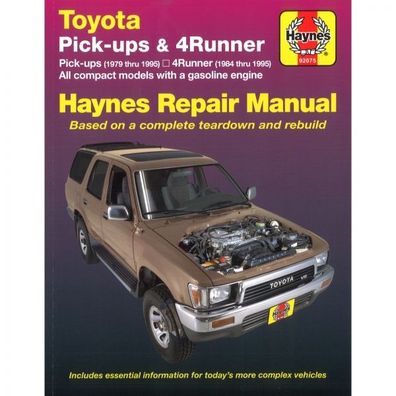 Toyota Pick-ups 4Runner 1979-1995 Reparaturanleitung Werkstatthandbuch Haynes