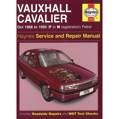Vauxhall Cavalier 1988-1995 Reparaturanleitung Werkstatthandbuch Haynes
