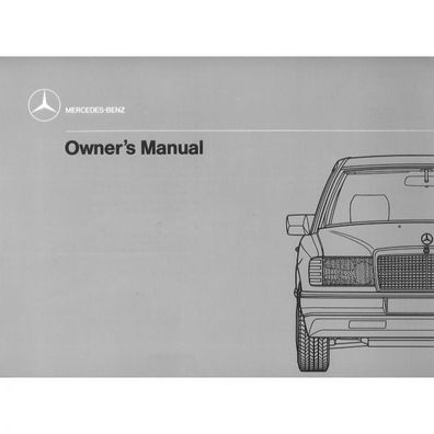 Mercedes-Benz W124D 200D 250D 300D Turbo 4Matic 12.1984-07.1989 owners manual
