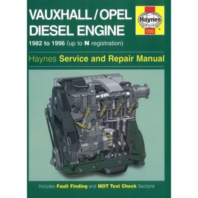 Vauxhall/ Opel Diesel Engine 1982-1996 Reparaturanleitung Haynes