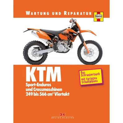 KTM Sport-Enduros Crossmaschinen 249-566 Viertakt Wartungs-/ Reparaturanleitung