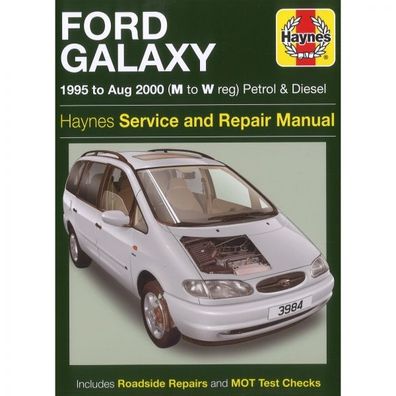 Ford Galaxy Benzin Diesel 1995-08.2000 Reparaturanleitung Haynes