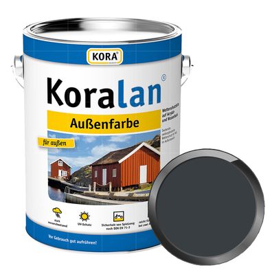 KORA Koralan Aussenfarbe 0.75 LTR Wetterschutzfarbe RAL 7016 Anthrazitgrau