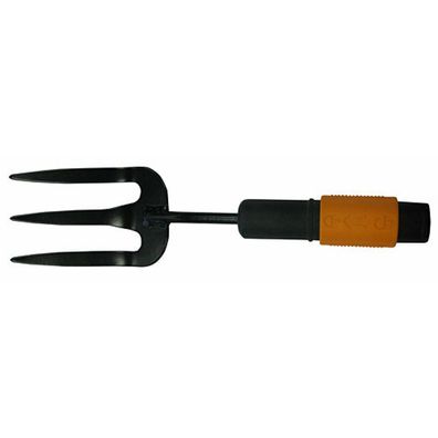 QuikFit Pflanzgabel (schwarz/ orange, 7,5cm)